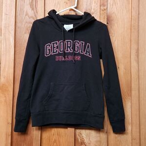 Champion Georgia Bulldogs College Football Hoodie, Small, Black & Red